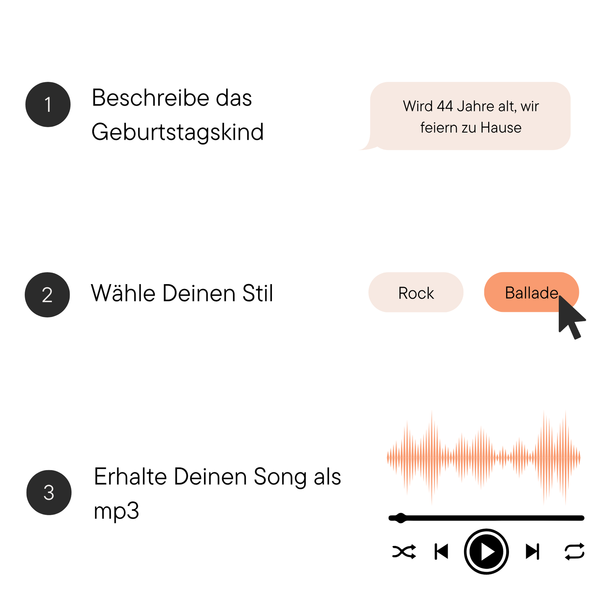 Personalisiertes Geburtstagslied