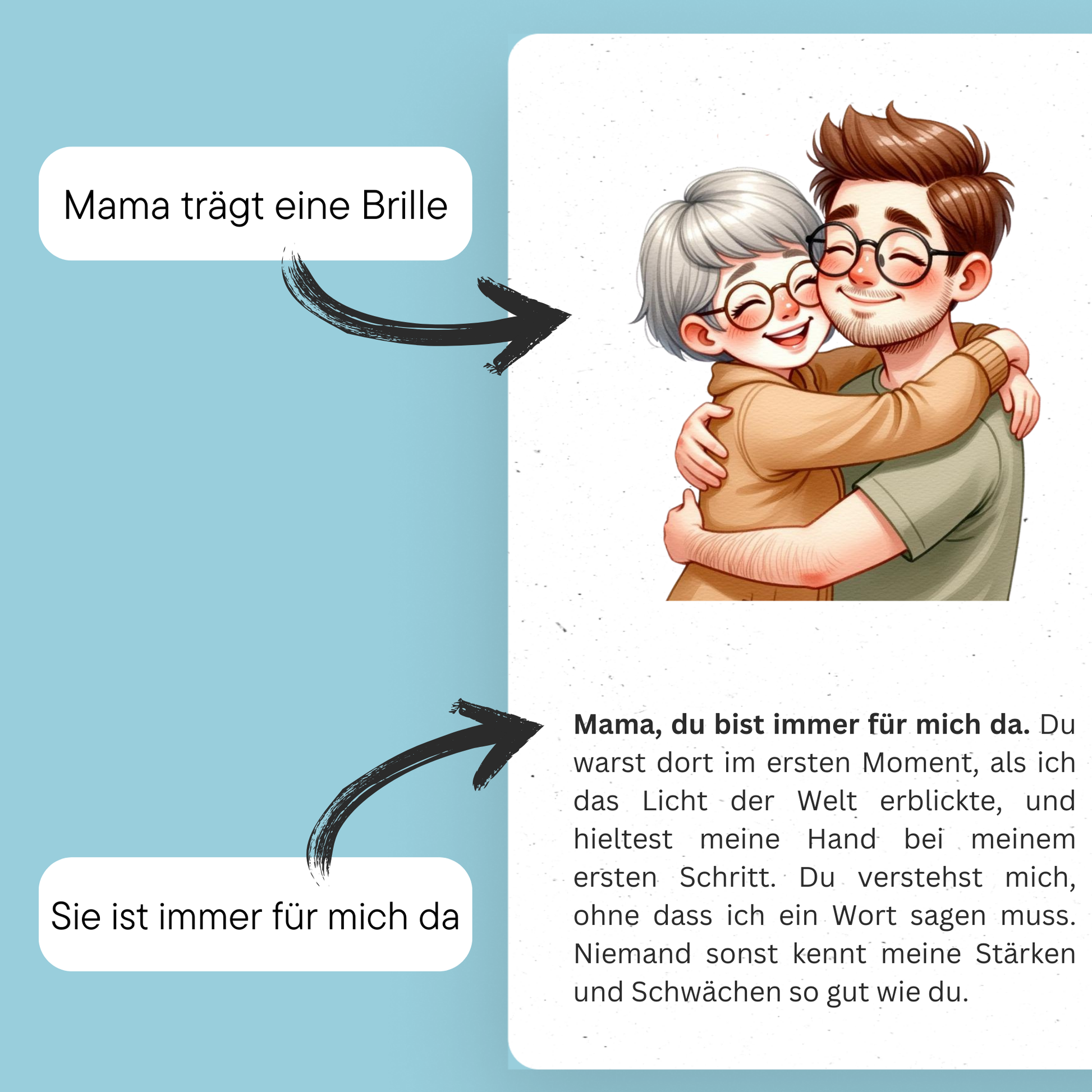 Danke für alles, Mama I Personalisiertes Buch für Mama - DreamyTales